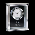 Thornbury Chrome & Glass Mantle Clock